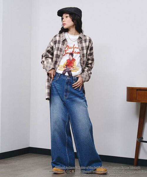 ROSE BUD(ローズバッド)の「(Michael Jackson)THRILLER L/S TEE(Tシャツ/カットソー・レディース・ブラック/ホワイト・ONE SIZE)」の10枚目の写真