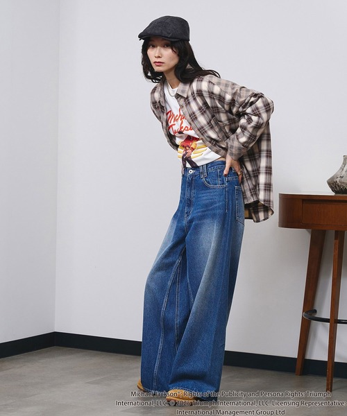 ROSE BUD(ローズバッド)の「(Michael Jackson)THRILLER L/S TEE(Tシャツ/カットソー・レディース・ブラック/ホワイト・ONE SIZE)」の11枚目の写真