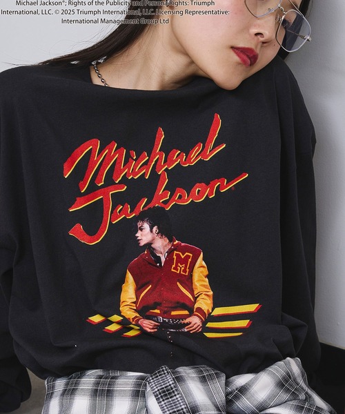 ROSE BUD(ローズバッド)の「(Michael Jackson)THRILLER L/S TEE(Tシャツ/カットソー・レディース・ブラック/ホワイト・ONE SIZE)」の12枚目の写真