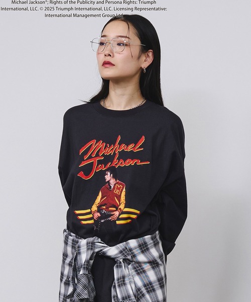 ROSE BUD(ローズバッド)の「(Michael Jackson)THRILLER L/S TEE(Tシャツ/カットソー・レディース・ブラック/ホワイト・ONE SIZE)」の15枚目の写真