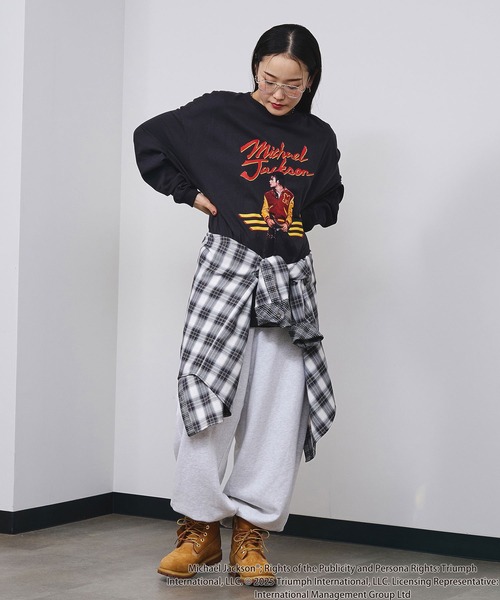 ROSE BUD(ローズバッド)の「(Michael Jackson)THRILLER L/S TEE(Tシャツ/カットソー・レディース・ブラック/ホワイト・ONE SIZE)」の7枚目の写真
