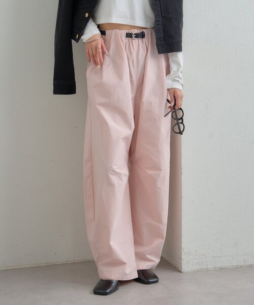 mystic（ミスティック）の「ボリュームイージーパンツ（その他パンツ・レディース・ピンク/ブラック/オフホワイト・1/2）」の3枚目の写真