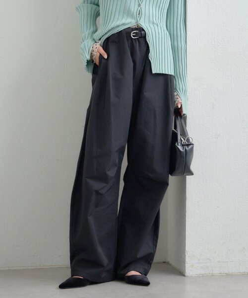 mystic（ミスティック）の「ボリュームイージーパンツ（その他パンツ・レディース・ピンク/ブラック/オフホワイト・1/2）」の2枚目の写真