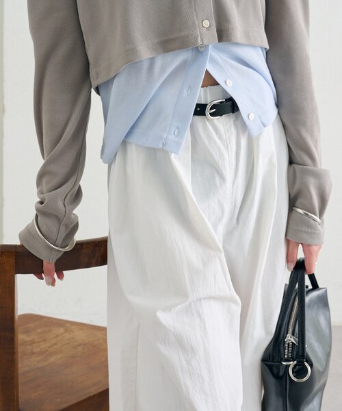 mystic（ミスティック）の「ボリュームイージーパンツ（その他パンツ・レディース・ピンク/ブラック/オフホワイト・1/2）」の6枚目の写真