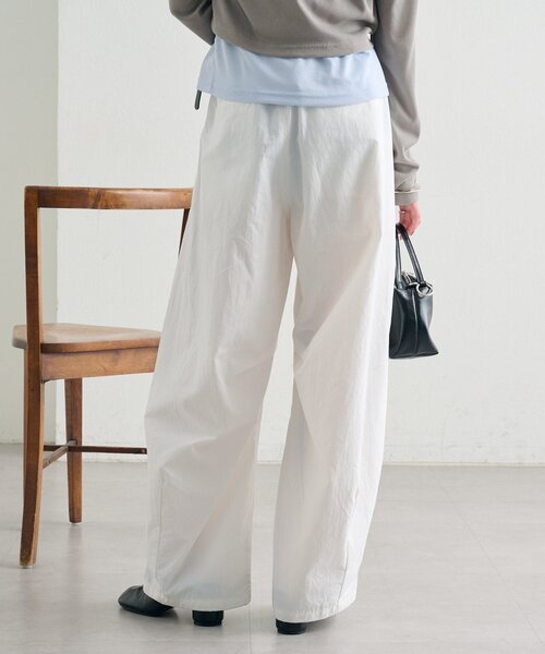 mystic（ミスティック）の「ボリュームイージーパンツ（その他パンツ・レディース・ピンク/ブラック/オフホワイト・1/2）」の7枚目の写真