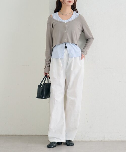 mystic（ミスティック）の「ボリュームイージーパンツ（その他パンツ・レディース・ピンク/ブラック/オフホワイト・1/2）」の8枚目の写真