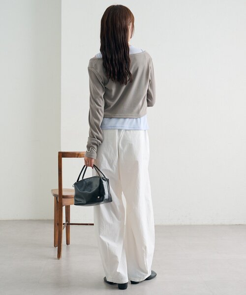 mystic（ミスティック）の「ボリュームイージーパンツ（その他パンツ・レディース・ピンク/ブラック/オフホワイト・1/2）」の10枚目の写真