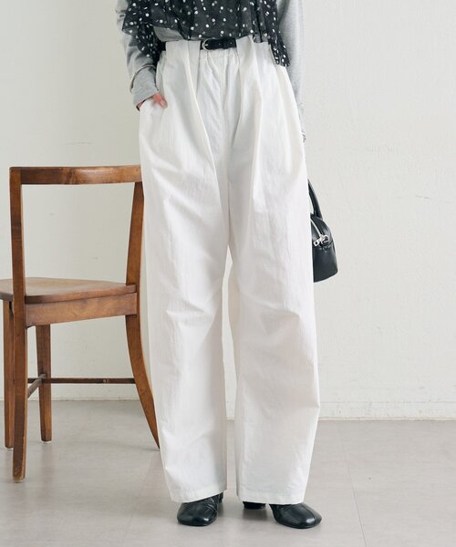 mystic（ミスティック）の「ボリュームイージーパンツ（その他パンツ・レディース・ピンク/ブラック/オフホワイト・1/2）」の11枚目の写真