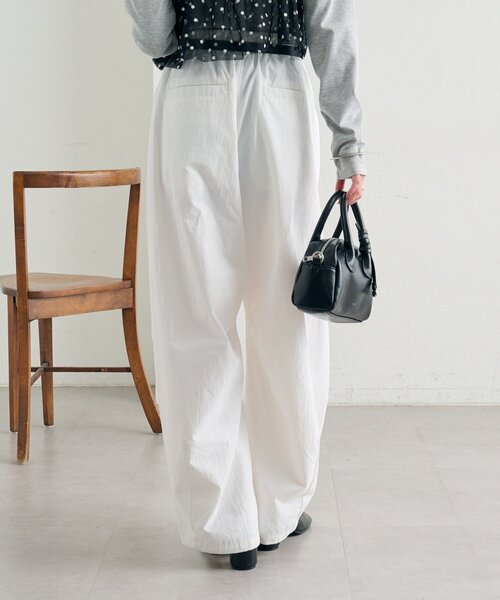 mystic（ミスティック）の「ボリュームイージーパンツ（その他パンツ・レディース・ピンク/ブラック/オフホワイト・1/2）」の12枚目の写真