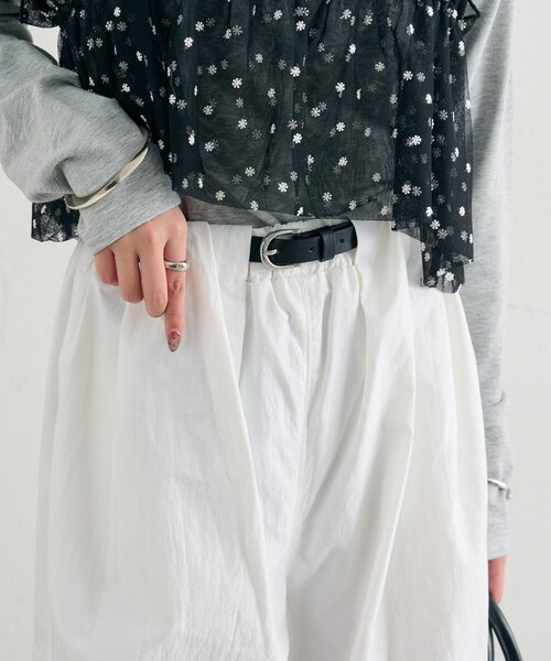 mystic（ミスティック）の「ボリュームイージーパンツ（その他パンツ・レディース・ピンク/ブラック/オフホワイト・1/2）」の15枚目の写真