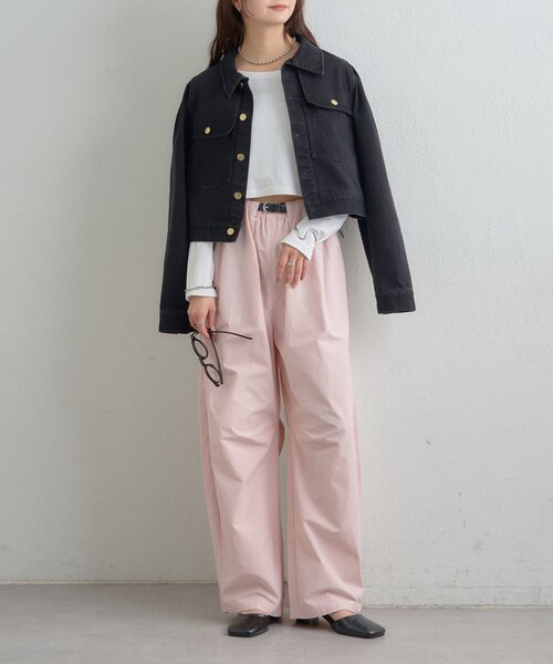 mystic（ミスティック）の「ボリュームイージーパンツ（その他パンツ・レディース・ピンク/ブラック/オフホワイト・1/2）」の20枚目の写真