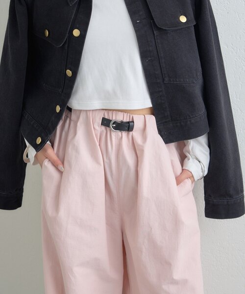 mystic（ミスティック）の「ボリュームイージーパンツ（その他パンツ・レディース・ピンク/ブラック/オフホワイト・1/2）」の15枚目の写真