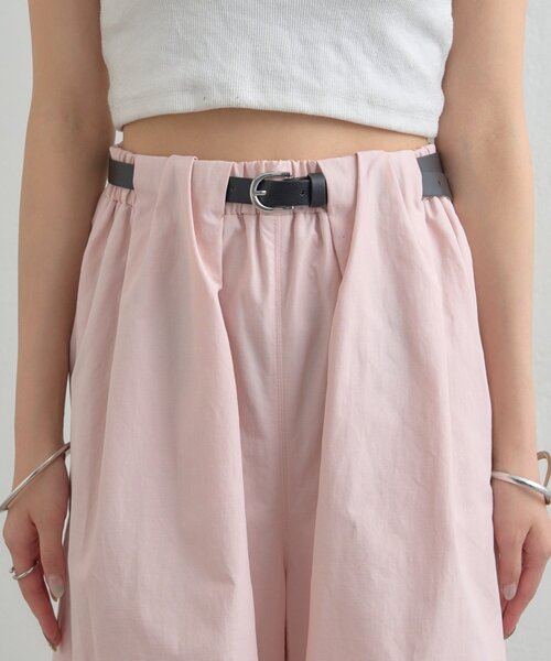 mystic（ミスティック）の「ボリュームイージーパンツ（その他パンツ・レディース・ピンク/ブラック/オフホワイト・1/2）」の4枚目の写真