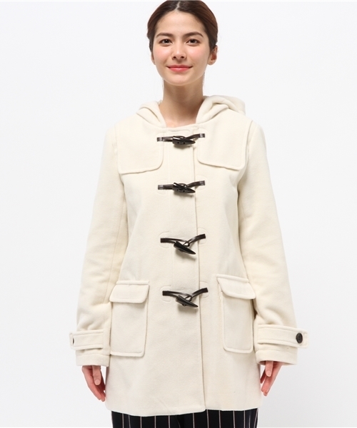 Chico（チコ）の「【who's who Chico】ウールモッサダッフルコート（ダッフルコート・レディース・ホワイト/グレー・FREE）」の6枚目の写真