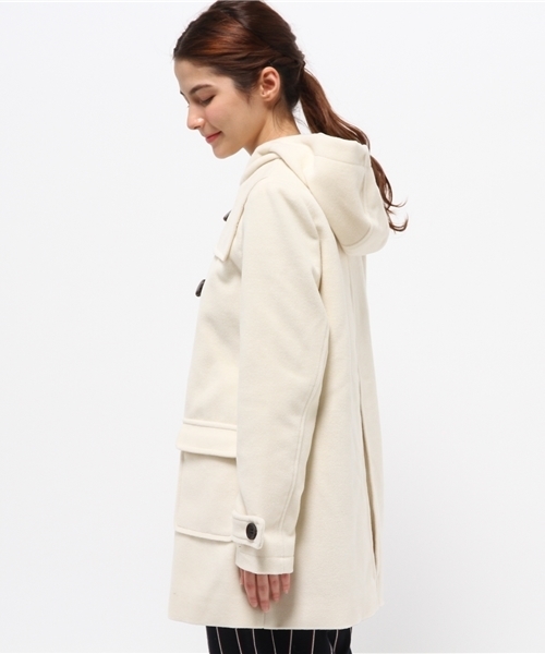 Chico（チコ）の「【who's who Chico】ウールモッサダッフルコート（ダッフルコート・レディース・ホワイト/グレー・FREE）」の7枚目の写真