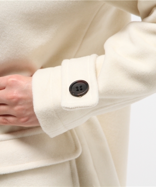 Chico（チコ）の「【who's who Chico】ウールモッサダッフルコート（ダッフルコート・レディース・ホワイト/グレー・FREE）」の12枚目の写真