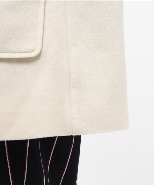 Chico（チコ）の「【who's who Chico】ウールモッサダッフルコート（ダッフルコート・レディース・ホワイト/グレー・FREE）」の14枚目の写真