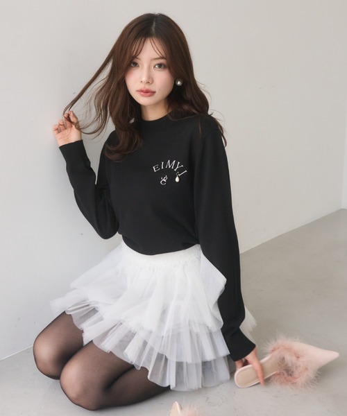 新品 タグ付き eimy istoire  トップス♡ EIMYロゴニットトップス
