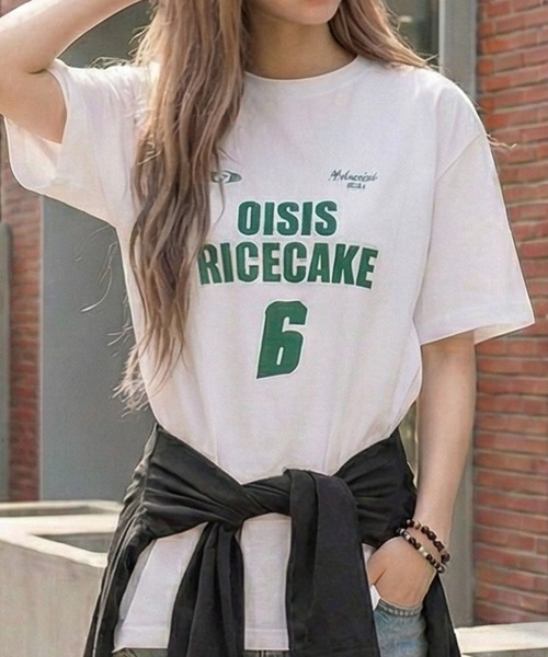 September SEOUL(セプテンバーソウル)の「スポーツ立体6イラストグラフィックTシャツ(Tシャツ/カットソー・レディース・ホワイト/ブラック・FREE)」の1枚目の写真