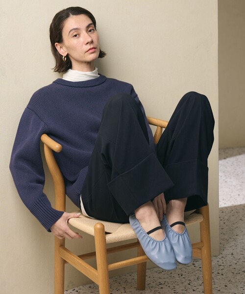 BEAUTY&YOUTH UNITED ARROWS(ビューティーアンドユースユナイテッドアローズ)の「ギャザー バレエシューズ(バレエシューズ・レディース・ブラック/ワインレッド/ライトブルー・36/36h/37/37h/38)」の8枚目の写真