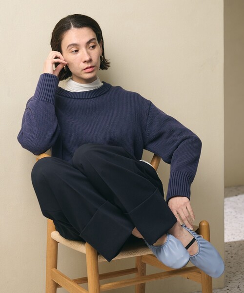 BEAUTY&YOUTH UNITED ARROWS(ビューティーアンドユースユナイテッドアローズ)の「ギャザー バレエシューズ(バレエシューズ・レディース・ブラック/ワインレッド/ライトブルー・36/36h/37/37h/38)」の9枚目の写真