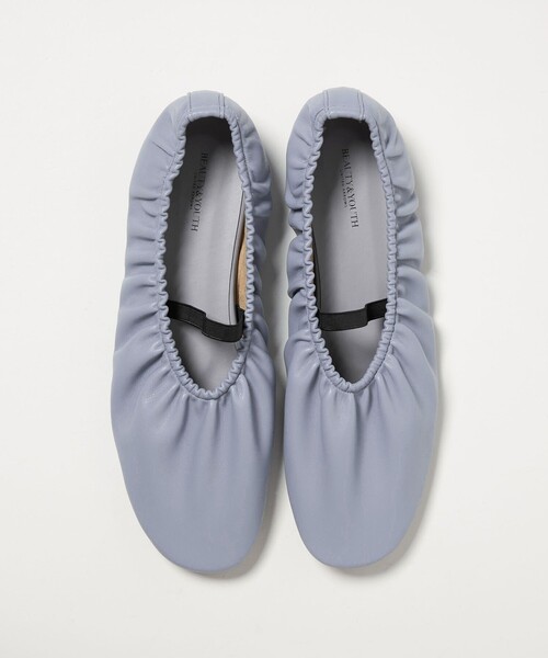 BEAUTY&YOUTH UNITED ARROWS(ビューティーアンドユースユナイテッドアローズ)の「ギャザー バレエシューズ(バレエシューズ・レディース・ブラック/ワインレッド/ライトブルー・36/36h/37/37h/38)」の14枚目の写真