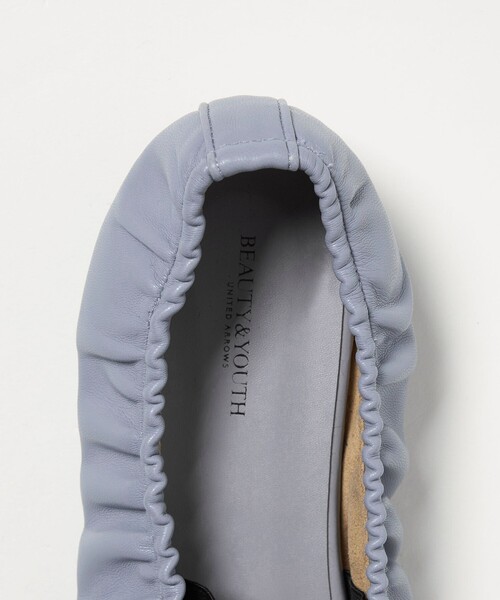 BEAUTY&YOUTH UNITED ARROWS(ビューティーアンドユースユナイテッドアローズ)の「ギャザー バレエシューズ(バレエシューズ・レディース・ブラック/ワインレッド/ライトブルー・36/36h/37/37h/38)」の18枚目の写真