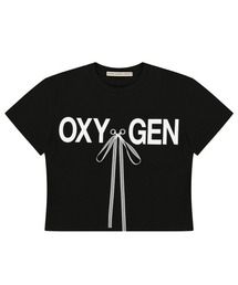 CHAMPAGNE BLANK AESTHETIC（シャンパンブランクエステティック）の「OXYGEN CROP T-SHIRTS BLACK（Tシャツ/カットソー）」