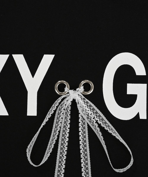 CHAMPAGNE BLANK AESTHETIC(シャンパンブランクエステティック)の「OXYGEN CROP T-SHIRTS BLACK(Tシャツ/カットソー・レディース・その他・ONE SIZE)」の4枚目の写真