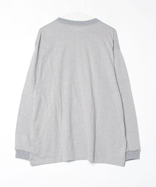 crepuscule（クレプスキュール）の「crepuscule Border L/S Cutsew (2601-012)（Tシャツ/カットソー・メンズ・チャコールグレー/ライトグレー・2）」の3枚目の写真