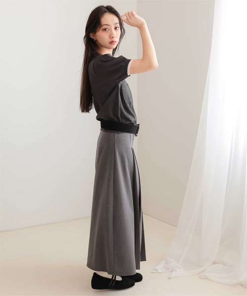 miette（ミエット）の「袖配色サマーニット半袖カーディガン（カーディガン/ボレロ・レディース・ネイビー/ブラウン/チャコール/ライトピンク・L/M/S）」の10枚目の写真