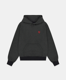 VANDA（バンダ）の「チャコールハートロゴ起毛フードパーカー（パーカー）」