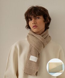 WHITE PROJECT（ホワイトプロジェクト）の「[ギフトボックス]_ウールニットマフラー_オートミール_男女共用（マフラー）」