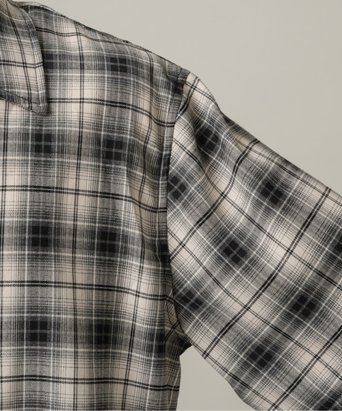 CASPER JOHN(キャスパージョン)の「Retro check shirts/レトロチェックシャツ(シャツ/ブラウス・メンズ・ブラック/ブラウン/ベージュ・MEDIUM/X-SMALL/LARGE/SMALL)」の18枚目の写真