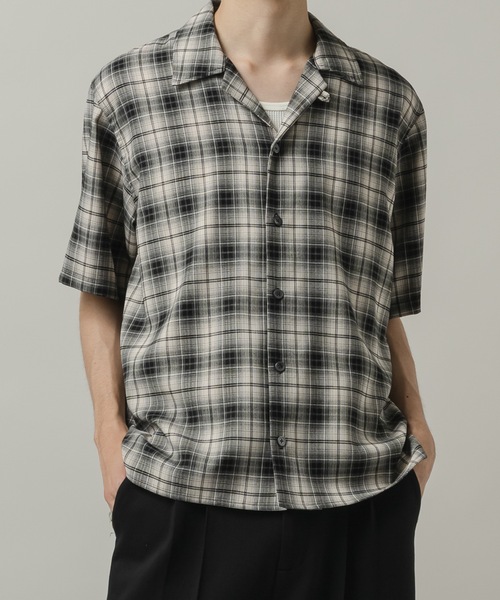 CASPER JOHN(キャスパージョン)の「Retro check shirts/レトロチェックシャツ(シャツ/ブラウス・メンズ・ブラック/ブラウン/ベージュ・MEDIUM/X-SMALL/LARGE/SMALL)」の10枚目の写真