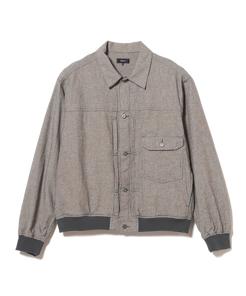 BEAMS(ビームス)の「チェック G-ジャケット【リラックスフィット】(ブルゾン・メンズ・その他/グレー・XL/L/M/S)」の1枚目の写真