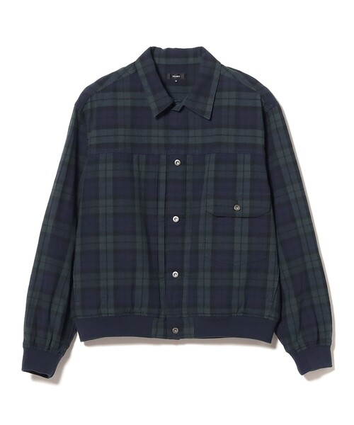 BEAMS(ビームス)の「チェック G-ジャケット【リラックスフィット】(ブルゾン・メンズ・その他/グレー・XL/L/M/S)」の2枚目の写真