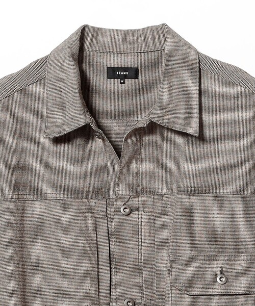 BEAMS(ビームス)の「チェック G-ジャケット【リラックスフィット】(ブルゾン・メンズ・その他/グレー・XL/L/M/S)」の4枚目の写真