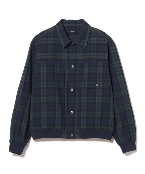 BEAMS(ビームス)の「チェック G-ジャケット【リラックスフィット】(ブルゾン・メンズ・その他/グレー・XL/L/M/S)」の1枚目の写真