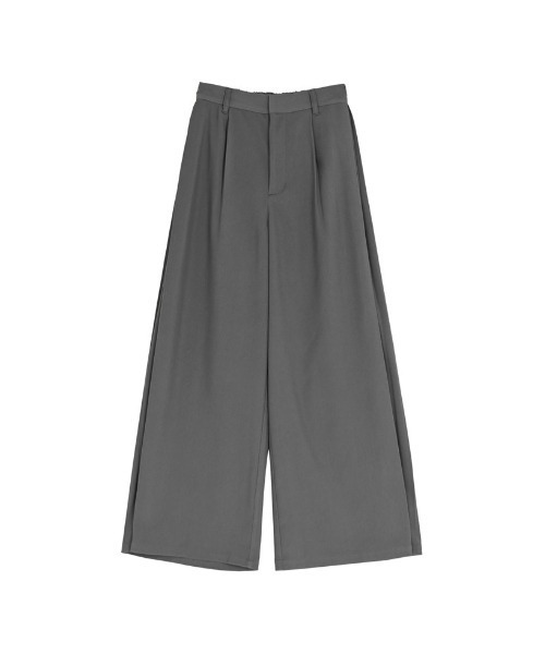 Re:EDIT（リエディ）の「[2026S/S COLLECTION][低身長/高身長サイズ有]ツイルサイドタックストレートパンツ（スラックス・レディース・ブラック/グレイッシュベージュ/チャコールグレー/ホワイト/ブラウン・SHORT/MEDIUM/TALL/LARGE）」の20枚目の写真