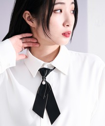 Ellno Loset | ワンタッチレイヤードリボンネクタイ(ネクタイ)