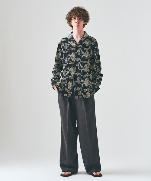 417 EDIFICE（フォーワンセブンエディフィス）の「P.A EMBROIDERY シャツ（シャツ/ブラウス・メンズ・ホワイト/ブラック・MEDIUM/LARGE）」の22枚目の写真