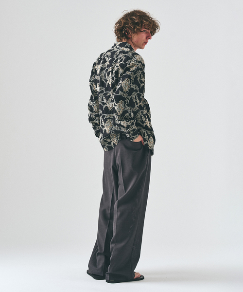 417 EDIFICE（フォーワンセブンエディフィス）の「P.A EMBROIDERY シャツ（シャツ/ブラウス・メンズ・ホワイト/ブラック・MEDIUM/LARGE）」の7枚目の写真