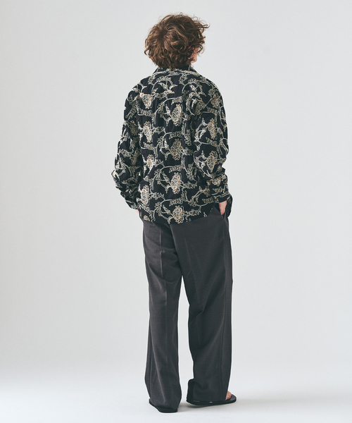 417 EDIFICE（フォーワンセブンエディフィス）の「P.A EMBROIDERY シャツ（シャツ/ブラウス・メンズ・ホワイト/ブラック・MEDIUM/LARGE）」の8枚目の写真