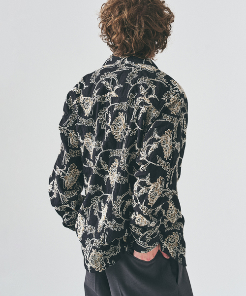 417 EDIFICE（フォーワンセブンエディフィス）の「P.A EMBROIDERY シャツ（シャツ/ブラウス・メンズ・ホワイト/ブラック・MEDIUM/LARGE）」の11枚目の写真