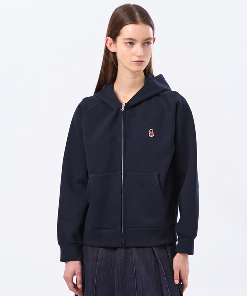 MACKINTOSH PHILOSOPHY（ﾏｯｷﾝﾄｯｼｭ ﾌｨﾛｿﾌｨｰ）の「バッキンガムベア　ダンボールジップパーカー（パーカー・レディース・チャコールグレー/グレー系その他/ダークネイビー・38）」の3枚目の写真