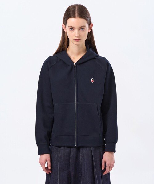 MACKINTOSH PHILOSOPHY（ﾏｯｷﾝﾄｯｼｭ ﾌｨﾛｿﾌｨｰ）の「バッキンガムベア　ダンボールジップパーカー（パーカー・レディース・チャコールグレー/グレー系その他/ダークネイビー・38）」の7枚目の写真