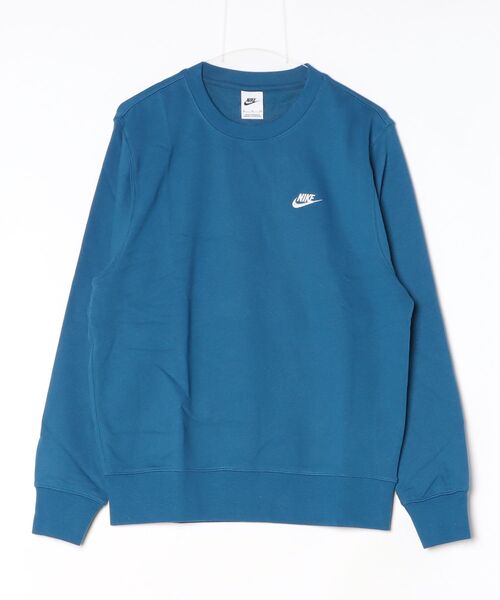 NIKE（ナイキ）の「ナイキ NIKE ナイキ クラブ FT L/S クルー（スウェット・メンズ・ブルー/アイボリー・S/M/L/LL/3L）」の8枚目の写真