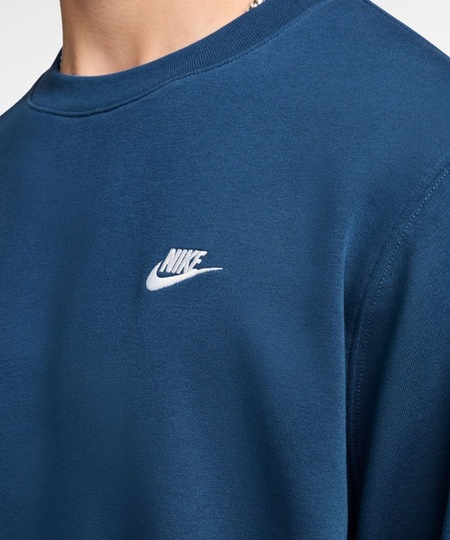 NIKE（ナイキ）の「ナイキ NIKE ナイキ クラブ FT L/S クルー（スウェット・メンズ・ブルー/アイボリー・S/M/L/LL/3L）」の7枚目の写真
