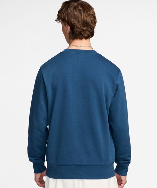 NIKE（ナイキ）の「ナイキ NIKE ナイキ クラブ FT L/S クルー（スウェット・メンズ・ブルー/アイボリー・S/M/L/LL/3L）」の6枚目の写真